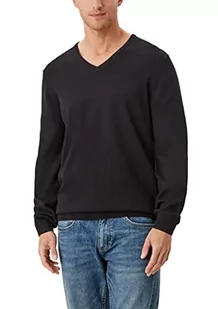 s.Oliver sweter męski, czarny (999), XL - Swetry męskie - miniaturka - grafika 1