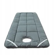 Stoły i łóżka do masażu - Mata na ŁÓŻKO STÓŁ do MASAŻU PODUSZKA MATERAC Mata 60x190cm z OTWOREM Szara - miniaturka - grafika 1
