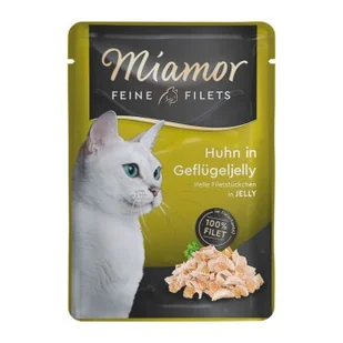 Miamor Feine Filets w galarecie Kurczak w galarecie drobiowej 96x100 g - Mokra karma dla kotów - miniaturka - grafika 1