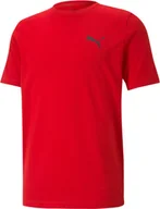 Koszulki męskie - Koszulka męska PUMA - ACTIVE Tee, funkcjonalna koszulka, dryCELL, okrągły dekolt, krótki rękaw, gładka czerwona L - miniaturka - grafika 1