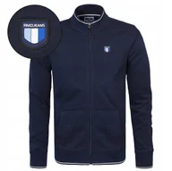 Bluzy męskie - BLUZA Męska Rozpinana bez Kaptura Ocieplana GRANATOWA XXXL Pako Jeans - miniaturka - grafika 1