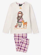 Piżamy dla dziewczynek - SANTORO London Piżama "Santoro Gorjuss" w kolorze kremowo-fioletowym - miniaturka - grafika 1