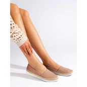 Slip on damskie - W. Potocki Beżowe trampki slip on damskie Potocki beżowy - miniaturka - grafika 1