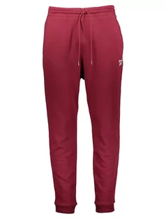 Spodnie sportowe męskie - Reebok Spodnie dresowe w kolorze czerwonym - grafika 1