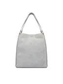 Torebki damskie - Badura Torebka Wen-13 Szary - miniaturka - grafika 1