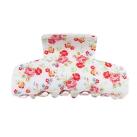 Ozdoby do włosów - KLAMRA szczęka SPINKA do włosów duża KLAMERKA kwiatek KWIATY - miniaturka - grafika 1