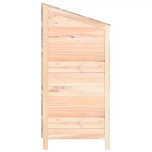 Szopa ogrodowa, 55x52x112 cm, lite drewno jodłowe - Altany ogrodowe - miniaturka - grafika 6