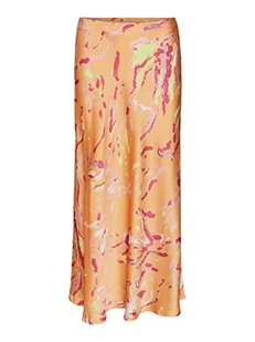 VERO MODA Spódnica damska, Mock Orange/Aop: serce, S - Spódnice - miniaturka - grafika 1