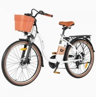 Rowery elektryczne - Miejski rower elektryczny DYU C6 Pro biały - miniaturka - grafika 1