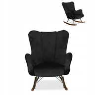 Fotele - Fotel uszak skandynawski Vika bujany Family Meble - miniaturka - grafika 1