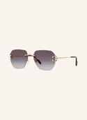 Okulary przeciwsłoneczne - Cartier Okulary Przeciwsłoneczne 6L001667 gold - miniaturka - grafika 1