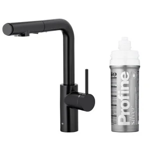 KFA Armatura DUERO PURE BASIC PULL-OUT 6623-114-81 Czarny Stal nierdzewna - Baterie kuchenne - miniaturka - grafika 1