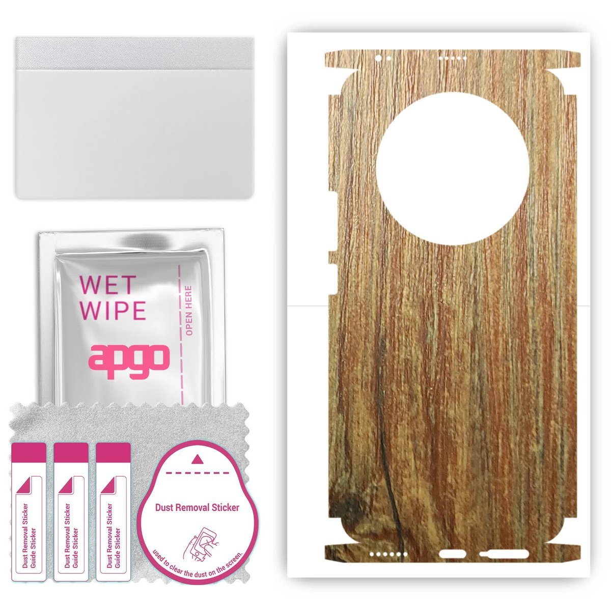 Folia naklejka skórka strukturalna na TYŁ+BOKI do Honor Magic5 Pro - Drewno Sosna Antyczna - apgo SKINS