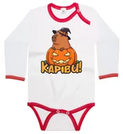 Body dla niemowląt - Body dziecięce Kapibu Kapibara Wiedźma W Dyni Halloween 98/104 - miniaturka - grafika 1
