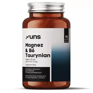 Witaminy i minerały dla sportowców - UNS Magnez&amp;B6 Taurynian 90vegcaps - miniaturka - grafika 1