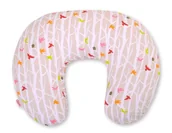 Poduszki do karmienia - Poduszka rogal do karmienia fasolka rozbieralna- drzewka beżowe - miniaturka - grafika 1