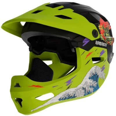 Kask KAMIKAZE Ronin Zielony Full Face ( S)