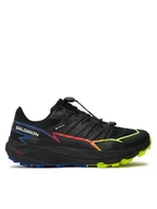 Buty sportowe męskie - Salomon Buty Thundercross Gore-Tex Blue Fire L47551400 Czarny - miniaturka - grafika 1