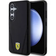 Etui i futerały do telefonów - Ferrari FEHMS24MP3BAK S24+ S926 czarny/black hardcase Hot Stamp V Lines MagSafe - miniaturka - grafika 1
