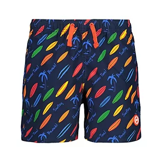 Kąpielówki dla chłopców - CMP Szorty do pływania dla chłopców z nadrukiem Summer Print Board Shorts granatowy 104 - grafika 1