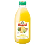 Soki i napoje niegazowane - Andros Sok z jabłek ananasów i limonek 1 l - miniaturka - grafika 1