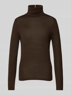 Sweter wełniany z golfem - Swetry damskie - miniaturka - grafika 1