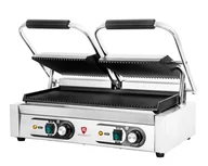 Piece, kotły  i płyty grzejne gastronomiczne - Kontakt grill podwójny ryflowany Resto Quality 3,6 kW 230 V RQK813A Resto Quality - miniaturka - grafika 1