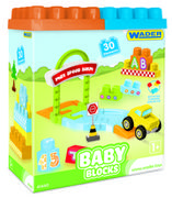 Klocki - Wader Baby Blocks - 30 sztuk - miniaturka - grafika 1