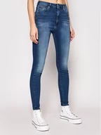 Spodnie damskie - Tommy Jeans Jeansy Sylvia DW0DW09215 Niebieski Super Skinny Fit - miniaturka - grafika 1