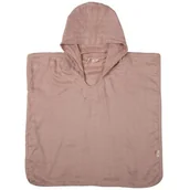 Okrycia kąpielowe dla dzieci - Petu Petu ponczo kąpielowe z kapturem muślin Rose 1-2 lata - miniaturka - grafika 1