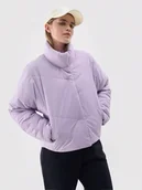 Kurtki damskie - 4F Kurtka puchowa w kolorze fioletowym - miniaturka - grafika 1