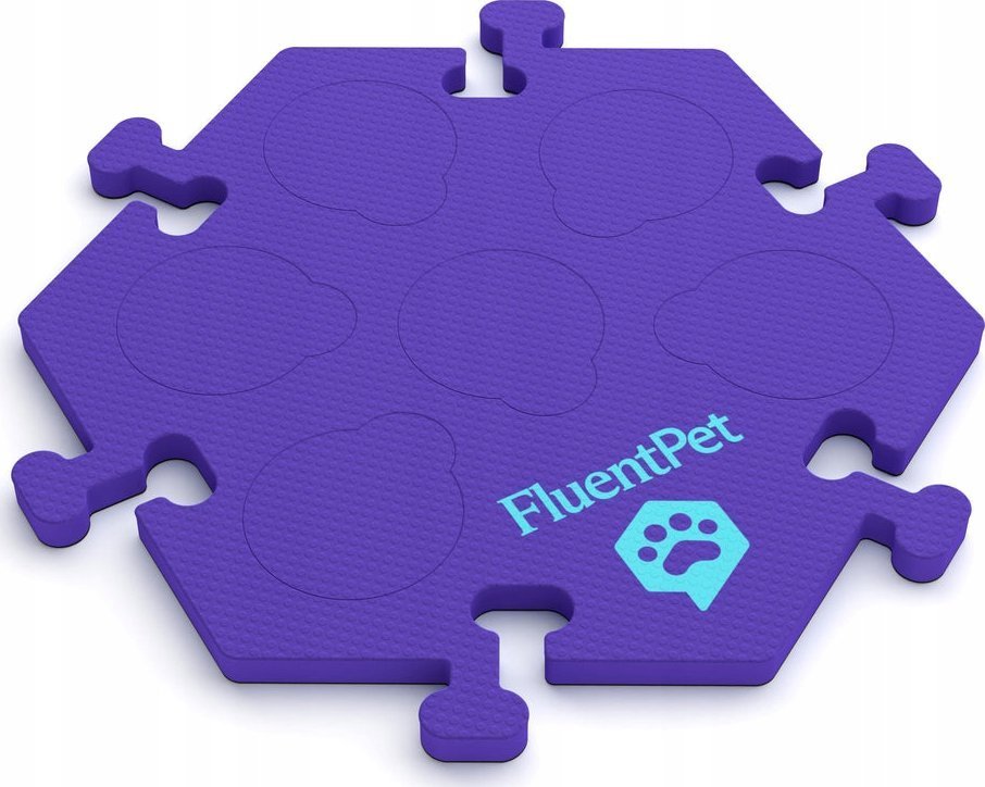 FluentPet - HexTile Compact - piankowa mata do przycisków - fioletowa