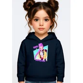 Bluzy dla dziewczynek - BLUZA DZIECIĘCA HUNTRIX RUMI KPOP 110-116 Z KAPTUREM BAWEŁNIANA JAKOŚĆ - miniaturka - grafika 1