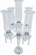 Świeczniki - Kandelabra szklana 69 cm świecznik KANDELABR x5 6506 - miniaturka - grafika 1