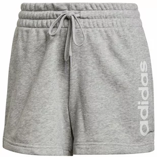 Spodenki damskie adidas W Lin Ft Sho szare H07874 XS - Spodenki damskie - miniaturka - grafika 1