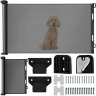 Zabezpieczenia dla dzieci - Bemi Rozwijana Bramka Zabezpieczająca 160Cm Barierka Na Schody Czarna - miniaturka - grafika 1