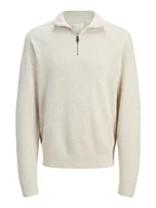 Swetry męskie - Jack & Jones Sweter "Milano" w kolorze kremowym - miniaturka - grafika 1