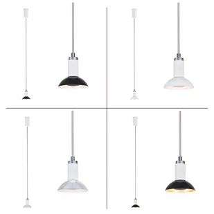 Paulmann Runa lampa wisząca, biała/szara - Lampy sufitowe - miniaturka - grafika 1
