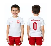 Piłka nożna - NIKE Strój piłkarski Dziecięcy Polska TWÓJ NAPIS Lewandowski 9 Reprezentacja - miniaturka - grafika 1