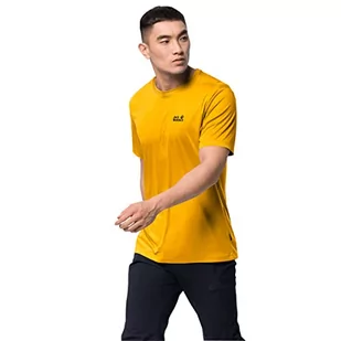 Jack Wolfskin koszulka męska tech, Burly Yellow Xt, M - Koszulki męskie - miniaturka - grafika 1