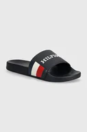 Klapki i japonki męskie - Tommy Hilfiger klapki HILFIGER RWB POOL SLIDE męskie kolor granatowy FM0FM05093 - miniaturka - grafika 1