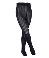 Rajstopy - FALKE Uniseks - dzieci Rajstopy Classic Rib K TI Bawełna grube jednokolorowe 1 Para, Niebieski (Dark Marine 6170), 110-116 (3-6 lata) - miniaturka - grafika 1