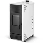 Piece i kotły grzewcze - Piec kominek kocioł z płaszczem wodnym na pellet TOBY 15 kW biały A++ - miniaturka - grafika 1