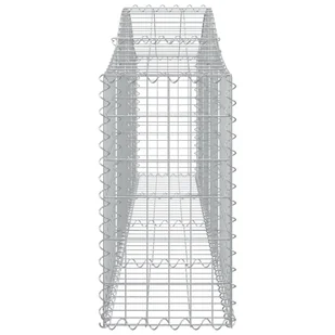 VIDAXL Kosze gabionowe, 6 szt, 200x30x60/80 cm, galwanizowane żelazo - Ogrodzenia - miniaturka - grafika 6