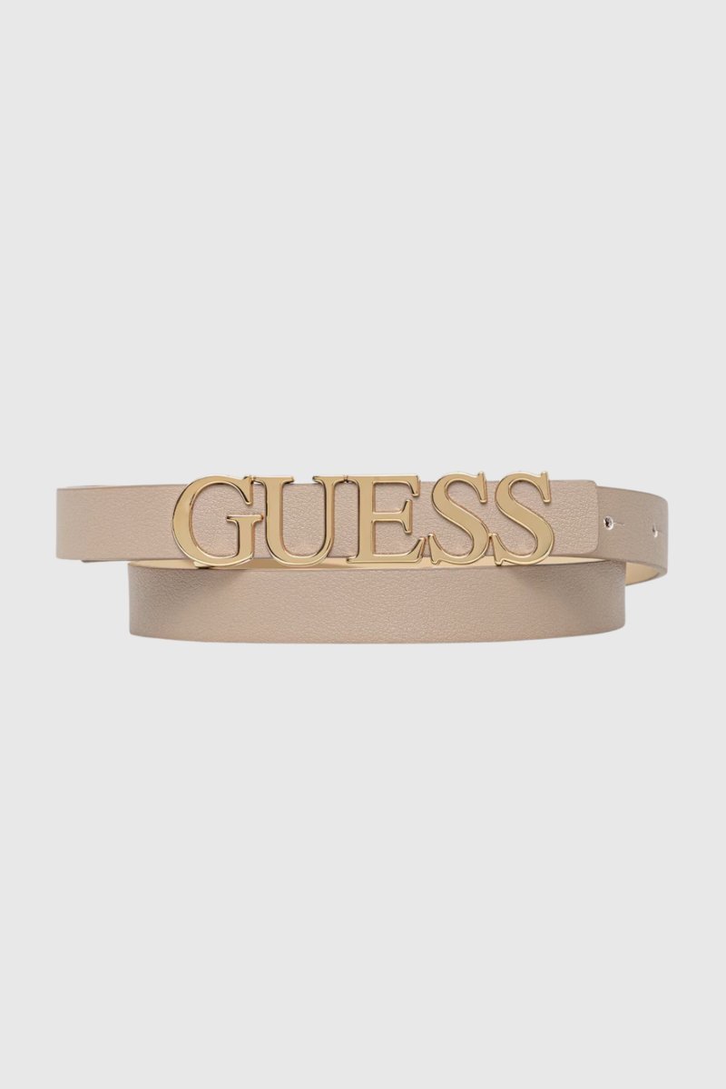 GUESS Beżowy pasek damski Mimina H20 S