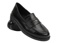 Mokasyny damskie - Eleganckie Mokasyny Damskie Vinceza 18100, Czarne - miniaturka - grafika 1