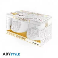 Szklanki - Abysse Szklanki Harry Potter Glass Set Gryffindor i Slytherin 2 x 300 ml - miniaturka - grafika 1