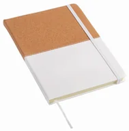 Notesy i bloczki - Notes CORKY w formacie A5, biały, brązowy - miniaturka - grafika 1