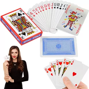Karty Do Gry Zestaw Kart Poker Powlekane 54Szt - Gry planszowe - miniaturka - grafika 1