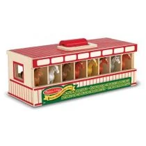 Drewniana stajnia dla koni 13744 - Figurki dla dzieci - miniaturka - grafika 1